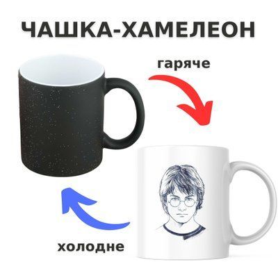 Чашка-хамелеон з принтом 330 мл Гаррі Поттер CHSHKBRMBL566 фото