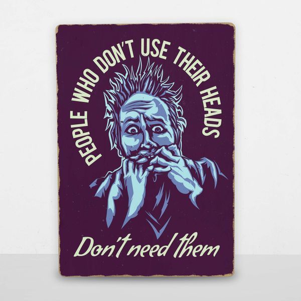 Постер дерев'яний Don't need them А5 PSTRSBRMBL1580 фото