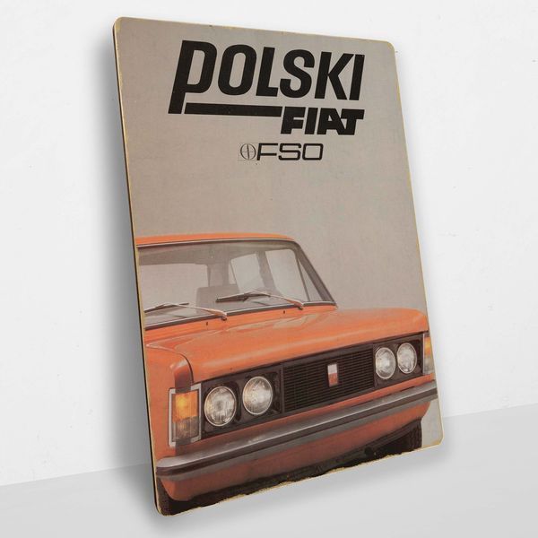 Постер деревянный Car Fiat А5 PSTRSBRMBL244 фото
