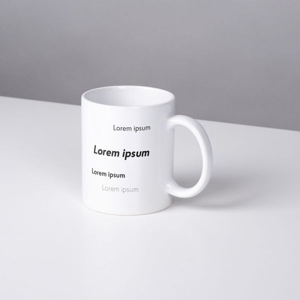 Чашка-хамелеон з принтом 330 мл Lorem ipsum CHSHKBRMBL904 фото