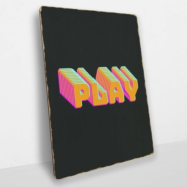 Постер дерев'яний Play А5 PSTRSBRMBL850 фото