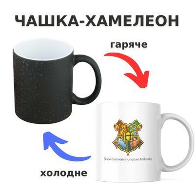 Чашка-хамелеон з принтом 330 мл Хогвартс CHSHKBRMBL518 фото